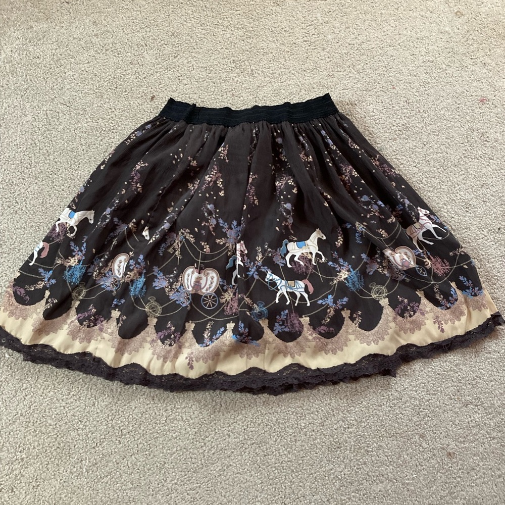 Axes Femme Lolita Harajuku Cinderella Horse Skirt